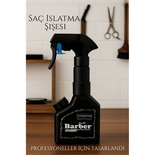 HSNET Berber Kuaför Saç Islatma Şişesi 500 ml Valf Sistemli, Geniş Alanlı Sis Püskürtme | Tek Sıkışta Maksimum Etki 