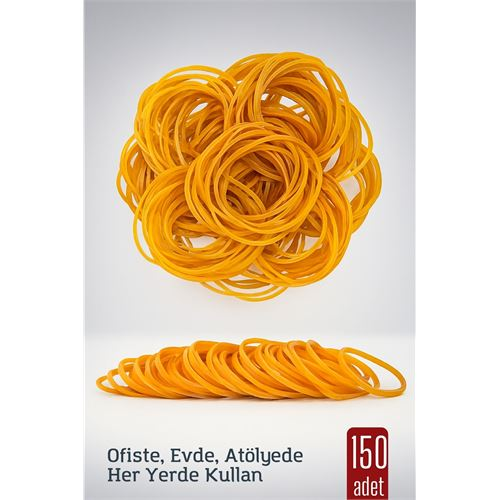 HSNET Ambalaj Lastiği - Paket Lastiği - Para Lastiği 64MM 150 Adet 
