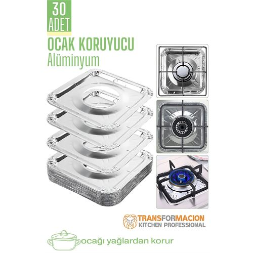 HSNET Ocak Koruyucu Folyo - Kızartma Yemek Yağ Koruyucu Folyo 30 ADET 