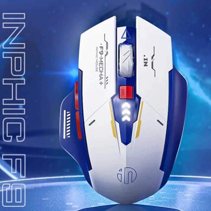 İNPHİC F9 Kablosuz Fare, Şarj Edilebilir Sessiz Kullanım 2.4G USB Mouse-(1903)