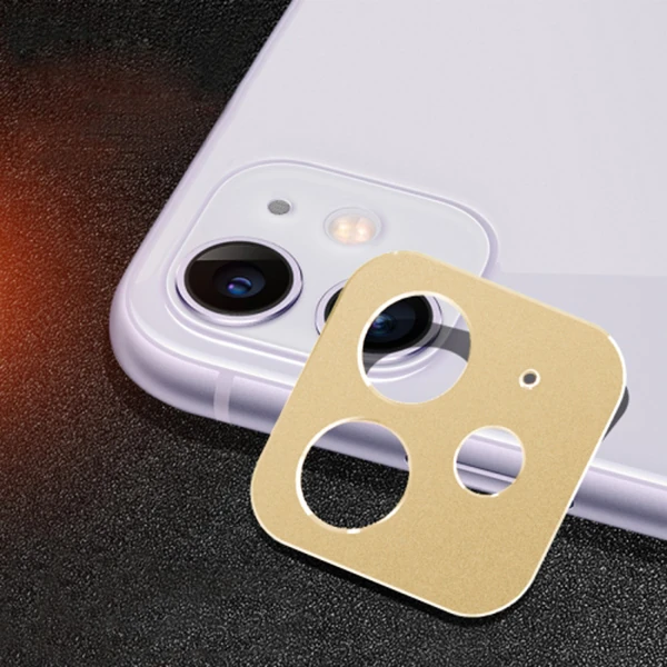 iPhone 11 6.1 3D Metal Kamera Koruyucu Metal Lens-(1903)