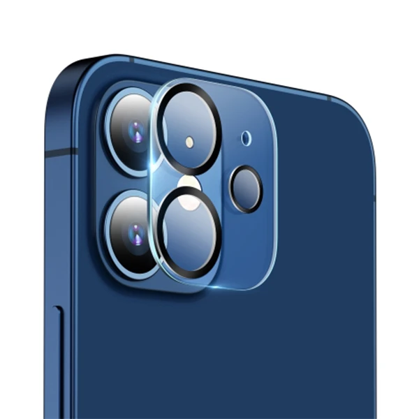 ALLY İPhone 12 Mini 3D Full Tempered Glass Cam Kamera Koruyucu-(1903)