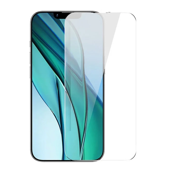 Baseus Crystal Serisi iPhone 15 Full Koruma Tempered Cam Ekran Koruyucu 2 Adet Set-(1903)