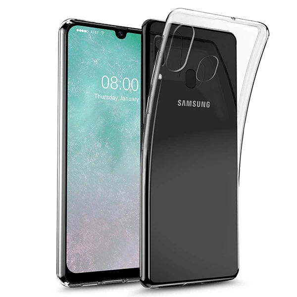 Ally Sm Galaxy A20/A30 Ultra Koruma Soft Şeffaf Silikon Kılıf-(1903)