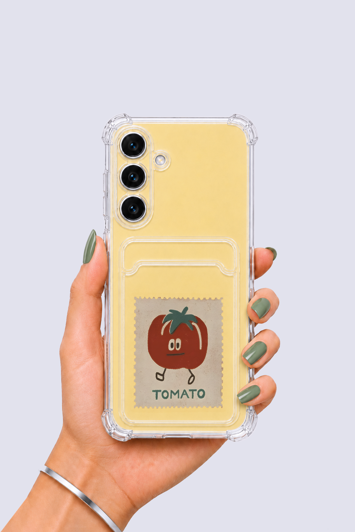 Samsung Galaxy S24 FE Kartlıklı Tomato Desenli Kılıf