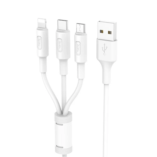 Hoco X25 3in1 Usb Şarj ve Data Kablosu 1m-(1903)