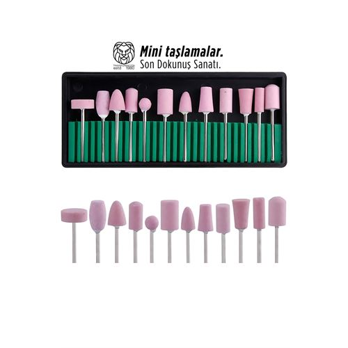 12 Parça Profesyonel D remel Uyumlu Taşlama ve Hassas Şekillendirme Seti 722924