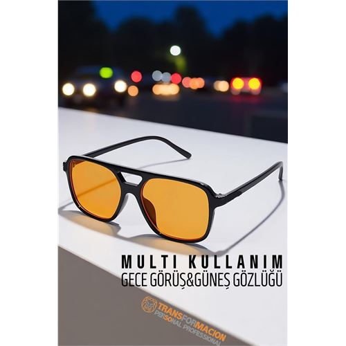 HSNET Gece Sürüş Görüş Parlama Önleyici  Gece Gözlüğü Sis Far Işık Önleyici Anti-Fog Gözlük 
