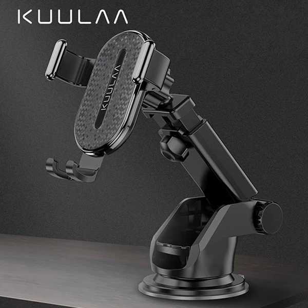 KUULAA Gravity Suction Cup Teleskopik Cep Telefonu Araç Tutucu-(1903)