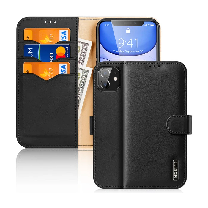 Dux Ducis iPhone 11 6.1inç Kılıf Mıknatıslı Cüzdanlı Deri Kılıf Hivo Series-(5775)