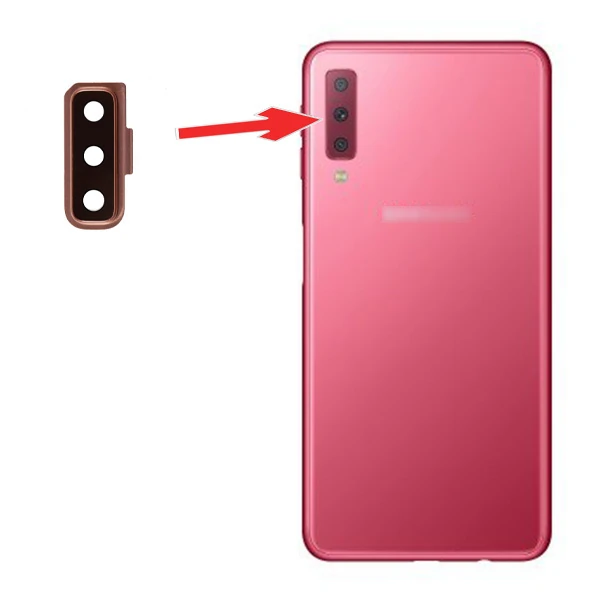 SM Galaxy A7 (2018) A750 Arka Kamera Lens Camı Ve Çerçeve Full-(1903)