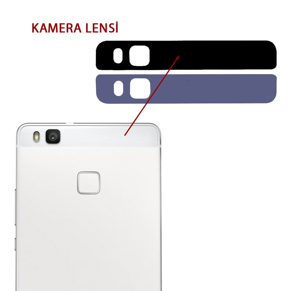 Huawei P9 Lite 2016 Kamera Lens Kapak-(1903)