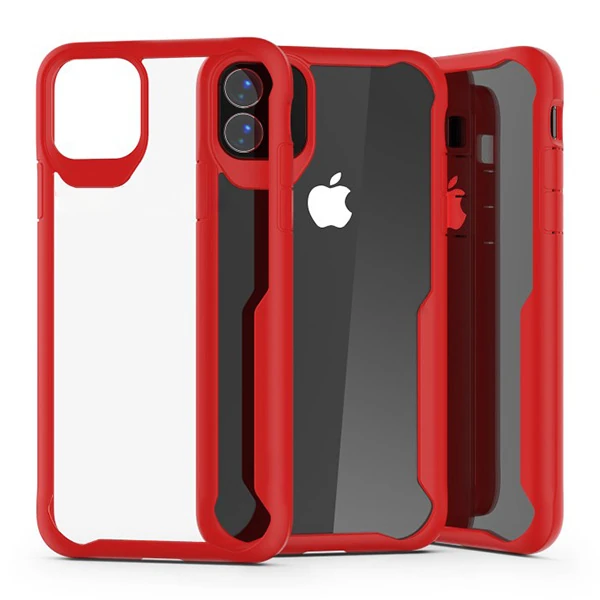 İPhone 11 Pro Max 6.5 İnch Shock Absorption PC+TPU Darbe Emici Kılıf-(1903)