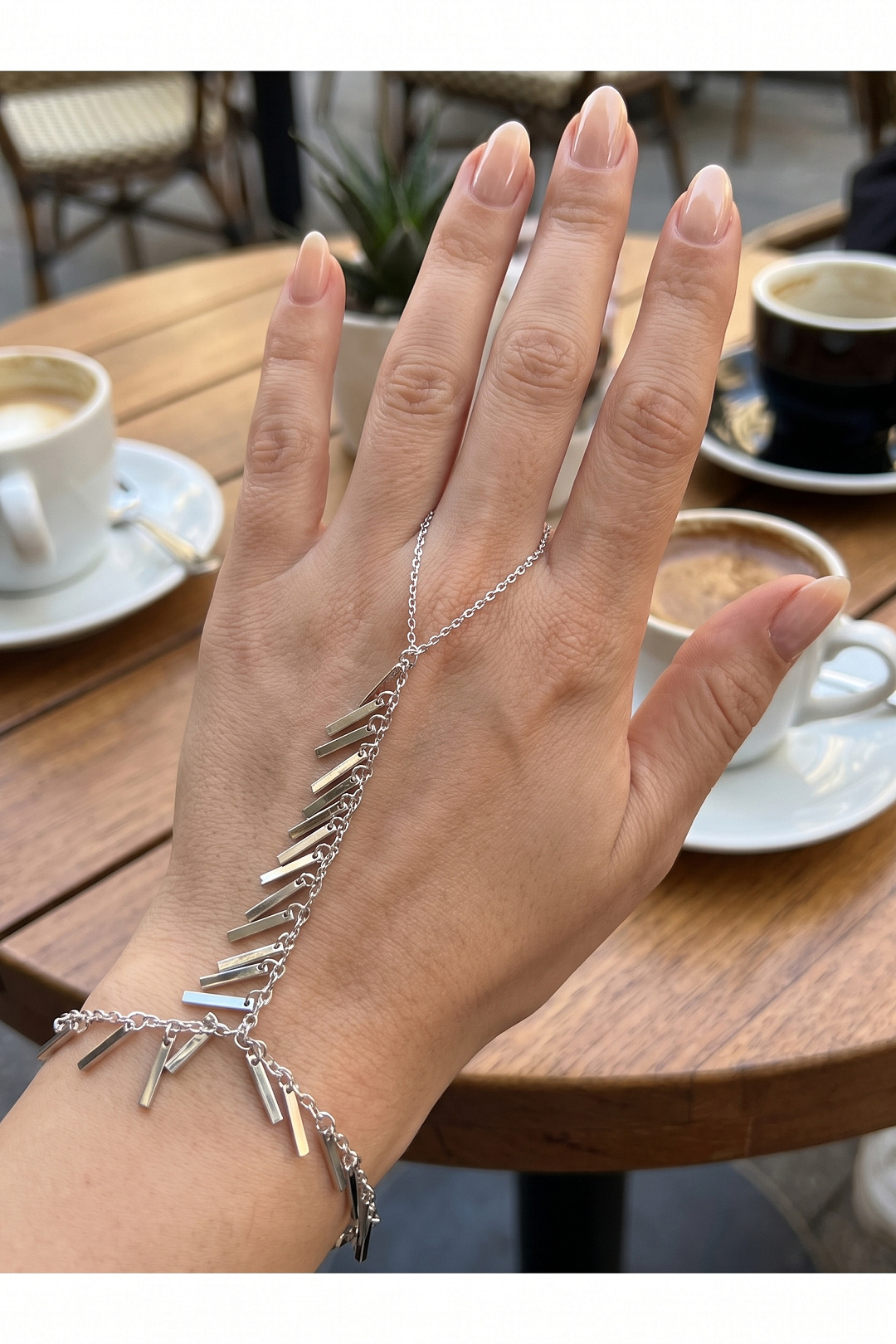 Gümüş Renk Pirinç Sarkıt Plaka Model Şahmeran 5886