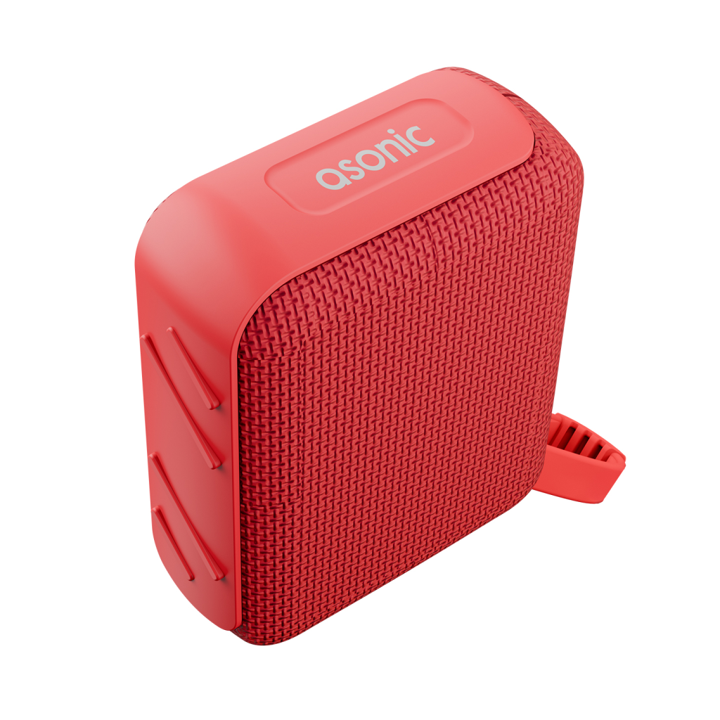 ASONIC AS-03 KIRMIZI 5W BT/USB/TF/TWS 1200mAh Batarya Bluetooth V5.3 Kablosuz Taşınabilir Speaker(1923)