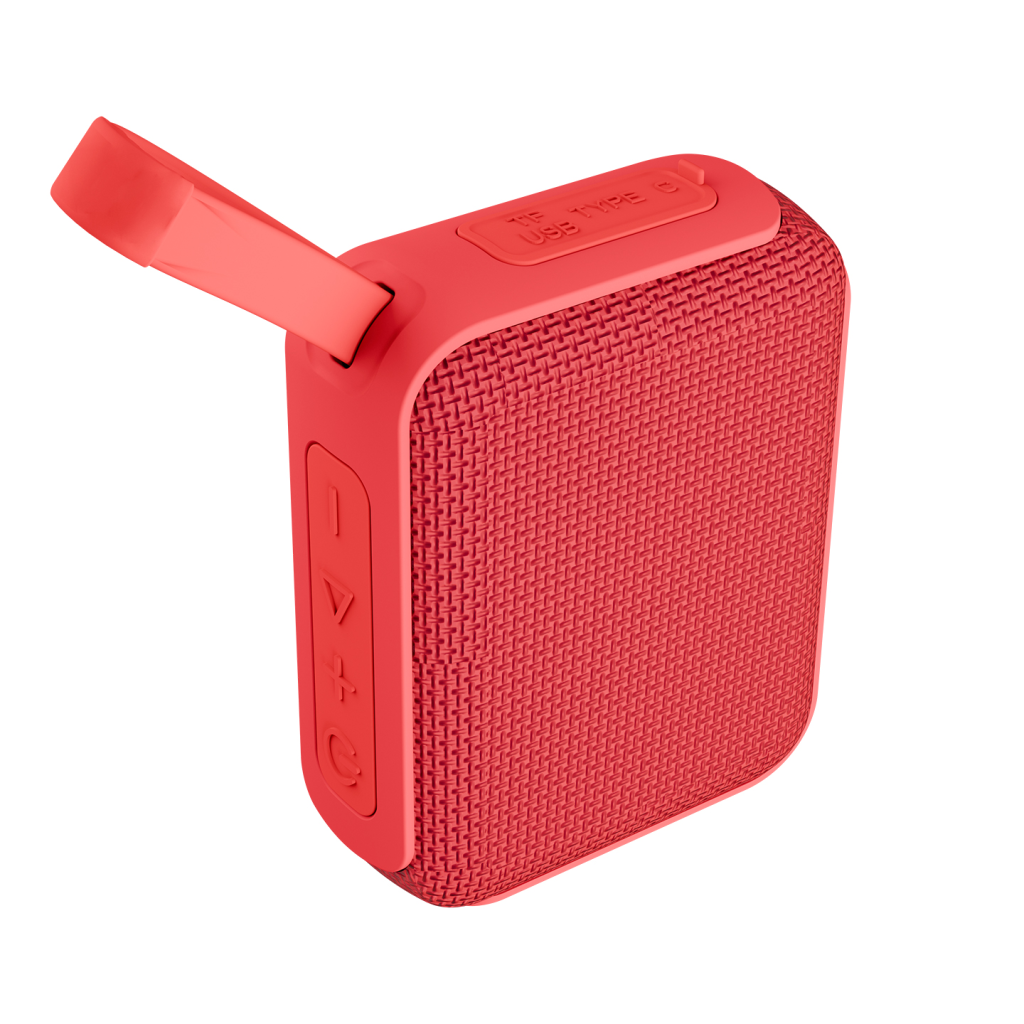 ASONIC AS-03 KIRMIZI 5W BT/USB/TF/TWS 1200mAh Batarya Bluetooth V5.3 Kablosuz Taşınabilir Speaker(1923) 2