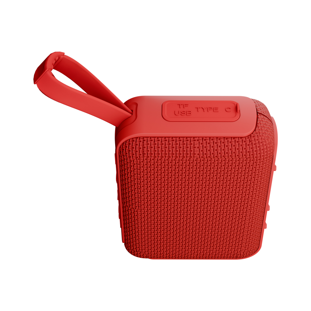 ASONIC AS-03 KIRMIZI 5W BT/USB/TF/TWS 1200mAh Batarya Bluetooth V5.3 Kablosuz Taşınabilir Speaker(1923) 4