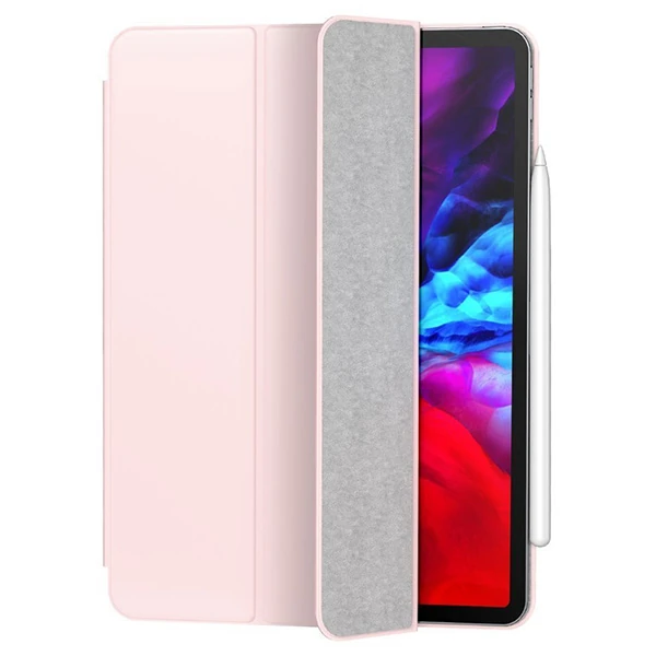 Baseus Simplism Y-Type İPad Pro 12.9-inch (2021) (2020) Kılıf Pu Deri Manyetik Kapak Kılıf-(1903)