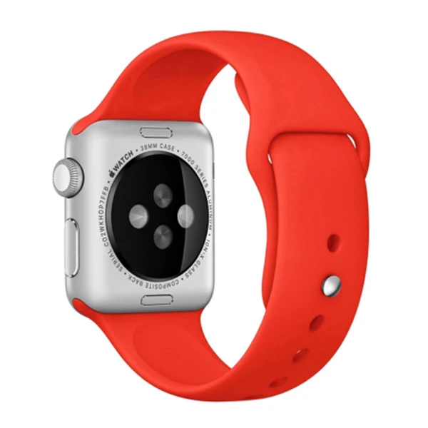 Ally Apple Watch 7-8 41mm 6-5-4- 40mm Silikon Kordon Kayış 3-2-1 38mm-(1903)