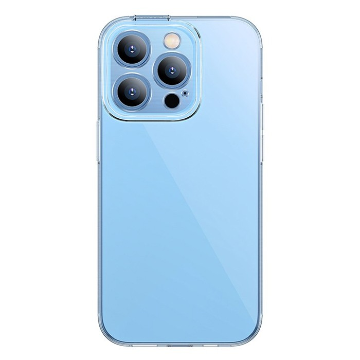 Baseus Simple Case iPhone 14 Pro 6.1 Kamera Korumalı İnce Silikon Şeffaf Kılıf-(1903)