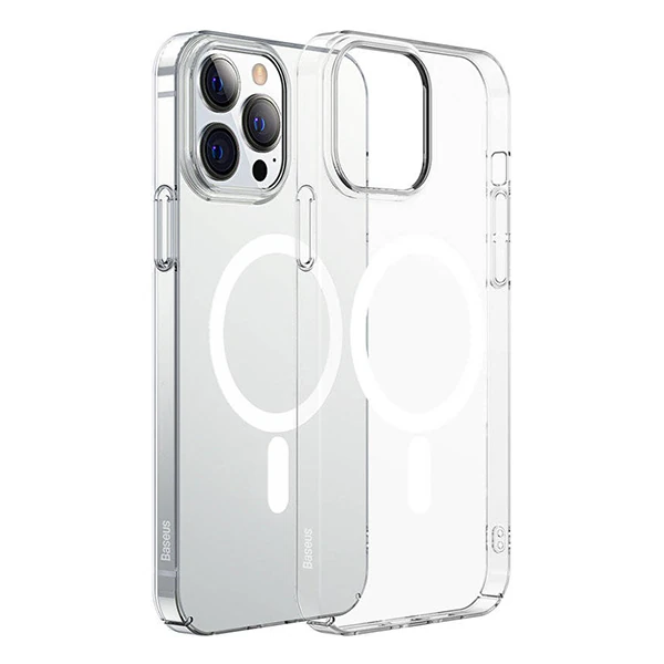 Baseus Crystal iPhone 12 Pro Max Kılıf Magsafe Uyumlu Manyetik Kılıf-(1903)