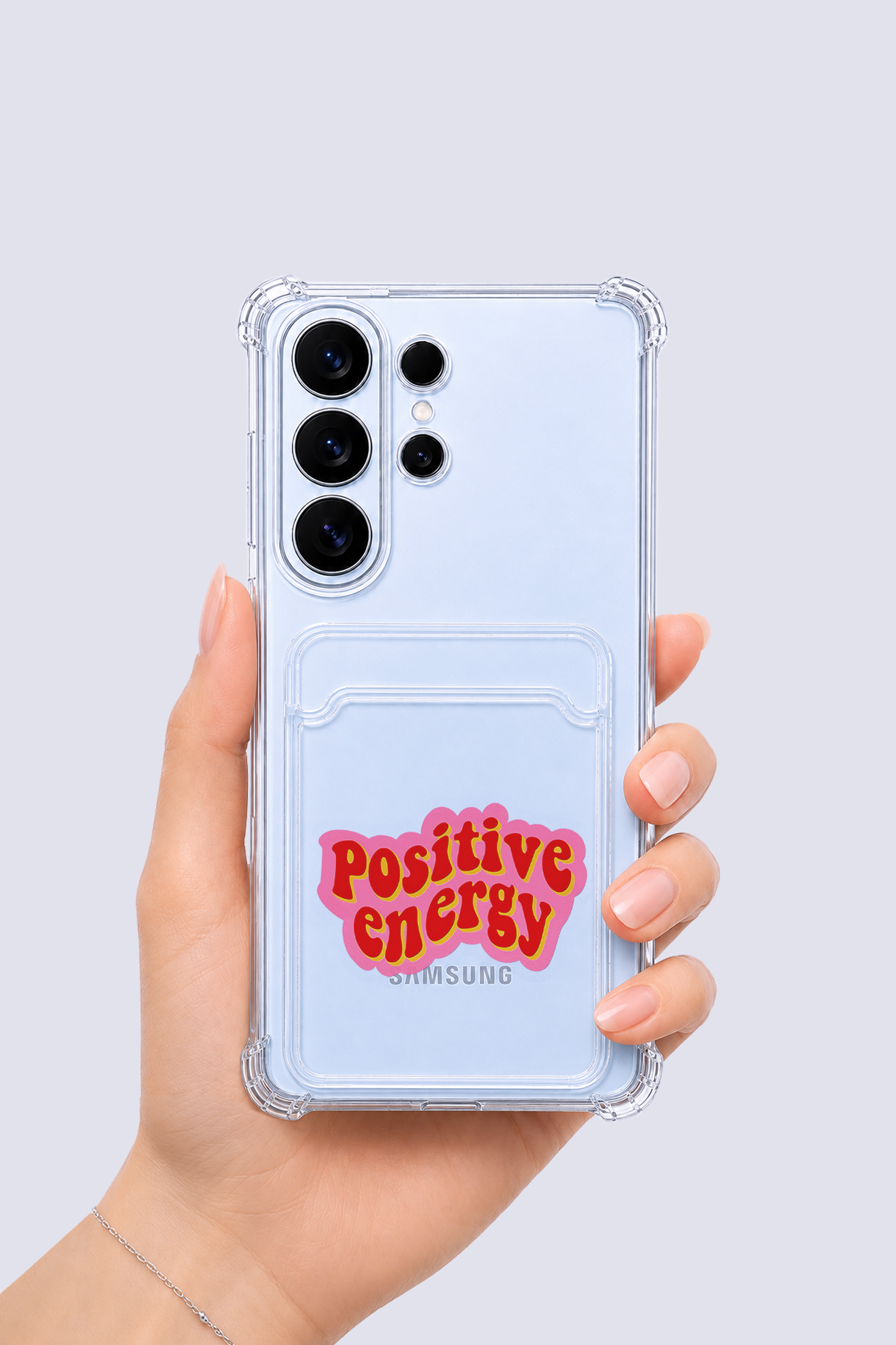 Samsung Galaxy S26 Ultra Kartlıklı Pozitif Enerji Desenli Kılıf