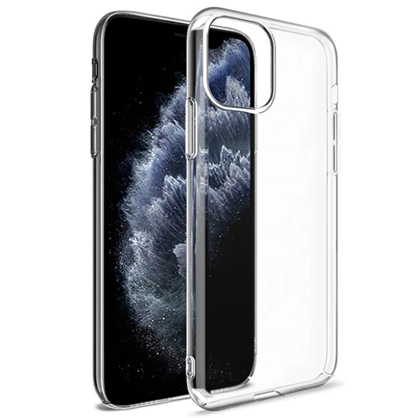 İPhone 11 Pro MAX 6.5 inch 2019 Ultra Slim Fit Şeffaf Silikon Kılıf-(1903)