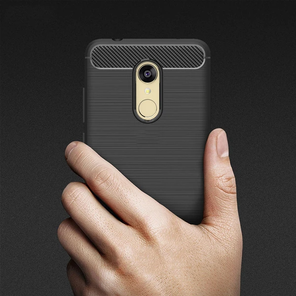 Xiaomi Redmi 5 Dark Ultra Koruma Karbon Fiber Doku Silikon Kılıf-(1903)