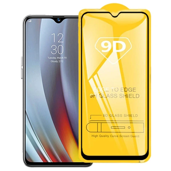 ALLY OPPO Realme 6İ 9D Full Glue Tempered Cam Ekran Koruyucu-(1903)