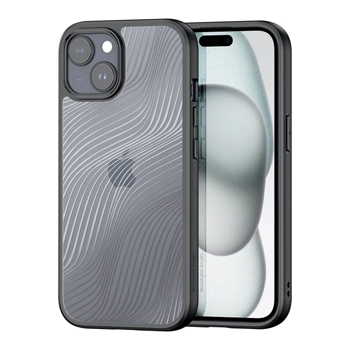 Dux Ducis iPhone 15 Plus Aimo Series Premium Buzlu Sert PC-TPU Kılıf-(1903)