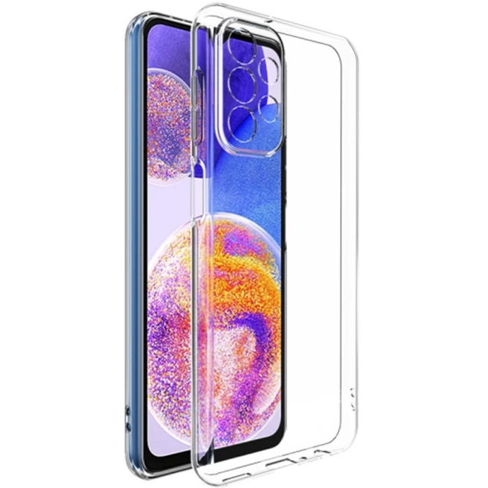 Ally SM Galaxy A23 5G Kılıf Kamera Korumalı Ultra İnce Şeffaf Silikon Kılıf-(1903)
