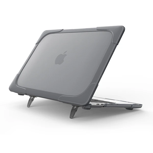 Macbook Air 13,A1369,A1466 Şeffaf Standlı Koruyucu Kılıf-(1903)