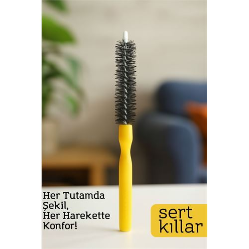 HSNET Yuvarlak Saç Şekillendirme Fırçası – 22 cm x 2.8 cm | 2.5 mm Derinlik | Hacim ve Kontrol İçin 