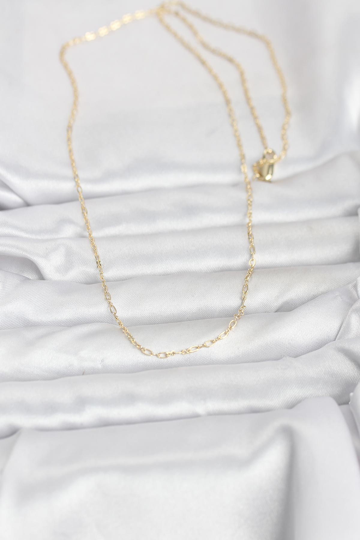 CM 14K Gold Renk 60 cm Zincirli Kadın Kolye 5886