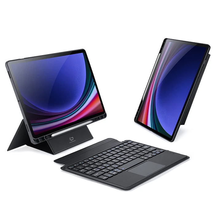 Dux Ducis Samsung Tab S9 (X710/X716B) DK Series Kablosuz Bluetooth Klavye Touchpad Kılıf-(1903)