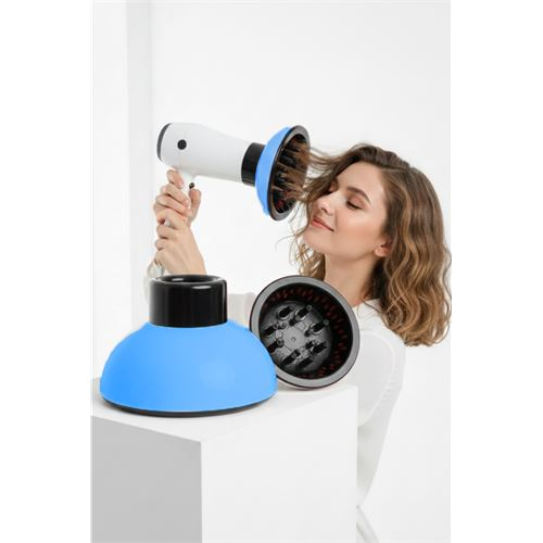 Fön Için Difüzör Vigo Başlık - Saç Kurutma Başlığı Profesyonel MAVİ 