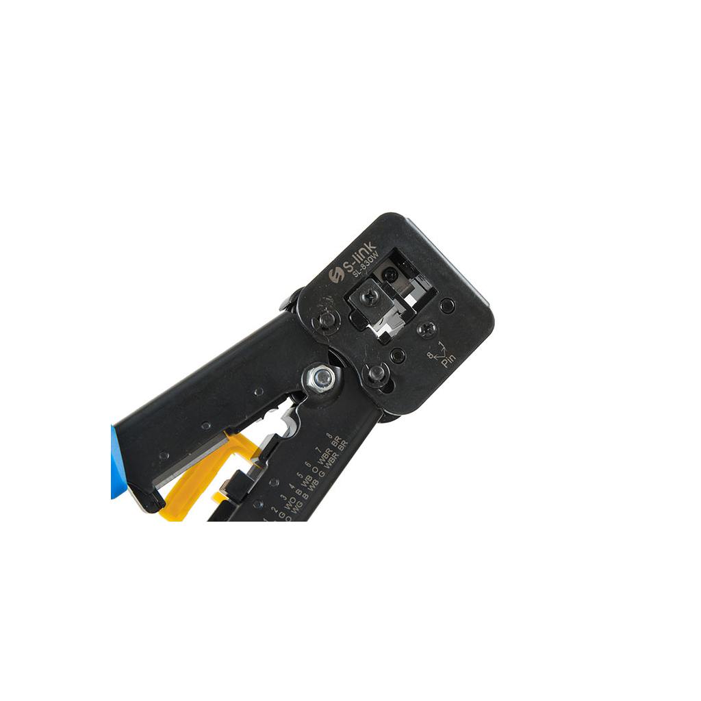 S-LINK SL-830W RJ45/RJ11 ikili Pense  Yeni Nesil Kablo Ucu Konnektör Sıkma Pensesi(1923) 3