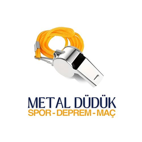 HSNET Metal Spor ve Deprem Düdüğü Sigefriedo Design 