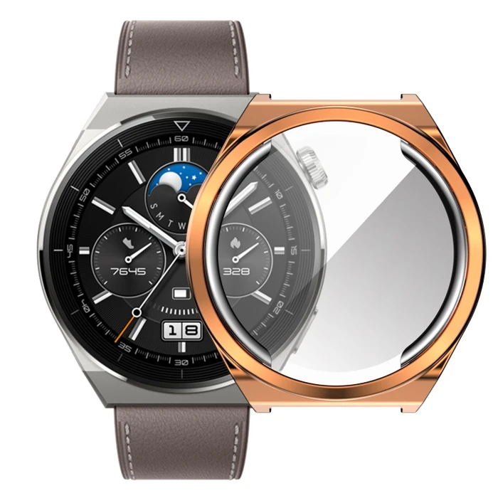 Ally Huaewei Watch GT 3 Pro 43mm Kılıf 360 Full Koruma Ultra İnce Silikon Kılıf-(1903)