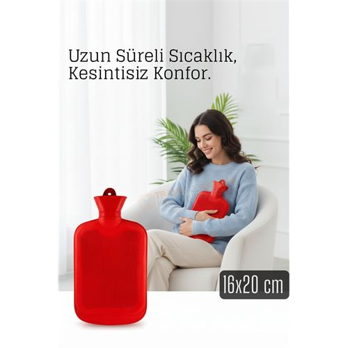 Kauçuk Sıcak Su Torbası –16x20 cm Termofor | Termal Torba 