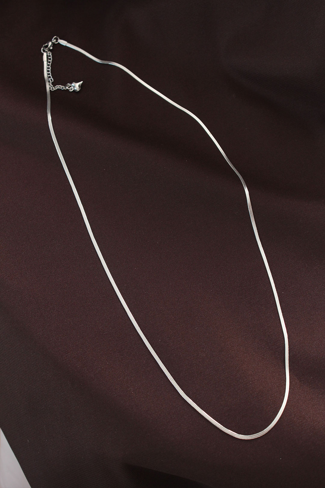 Çelik Gümüş Renk 60 cm İnce İtalyan Zincir Kolye 5886