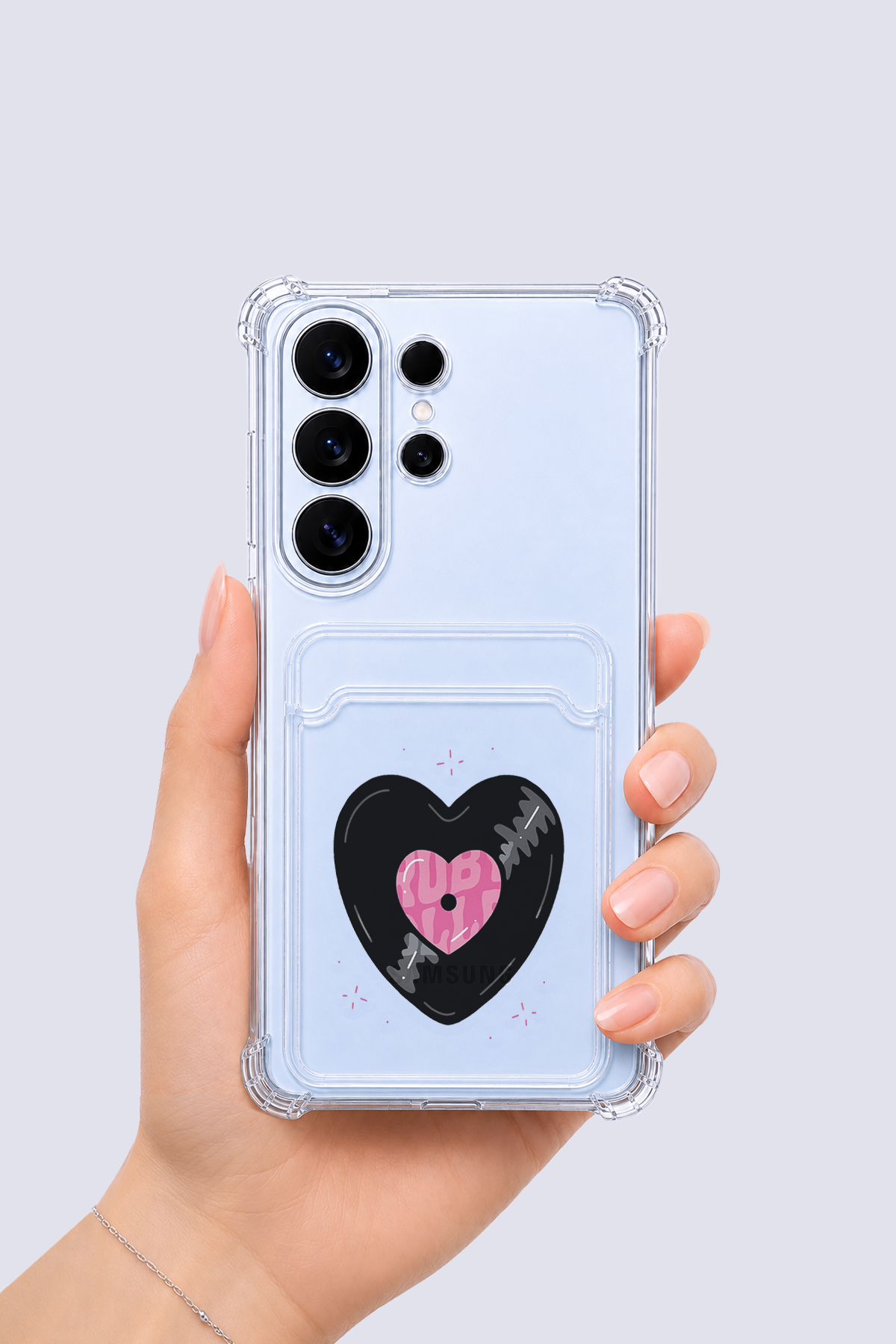 Samsung Galaxy S26 Ultra Kartlıklı Vinly Desenli Kılıf