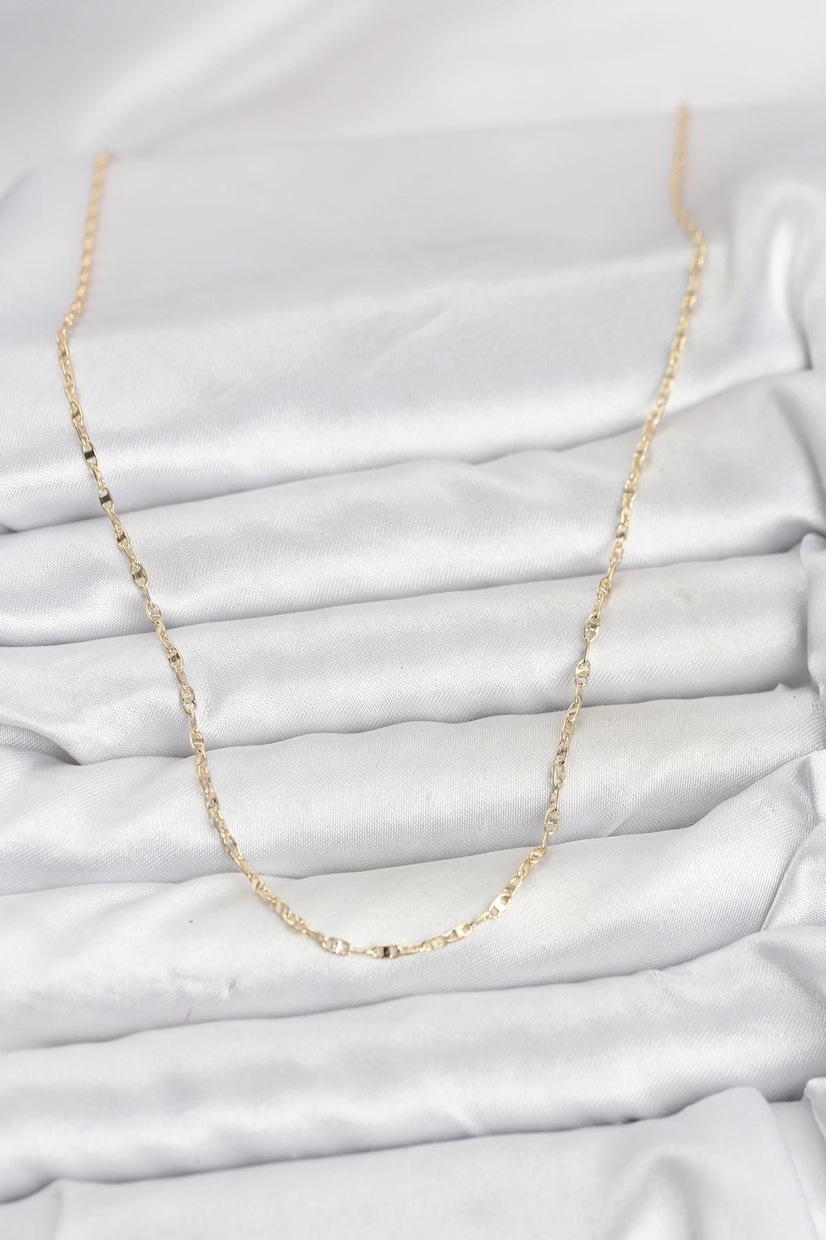 CM 14K Gold Renk Gemici Zincir Model 60 cm Kadın Kolye 5886