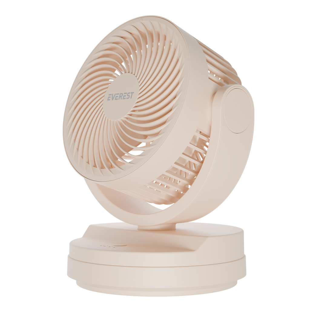 EVEREST EFN-509 KREM 3 Kademeli Hız 175cm 3 Kanat Pervane ve Çerçeve Masaüstü USB Vantilatör(1923) 3