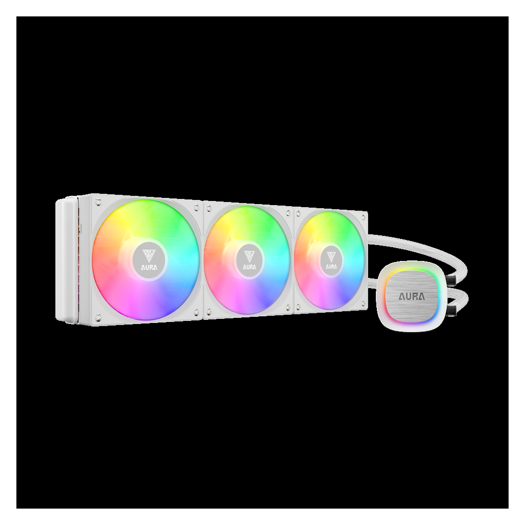 GAMDIAS AURA GL360 V2 WH White Edition 360mm RGB 3 Fanlı CPU Sıvı Soğutma(1923)