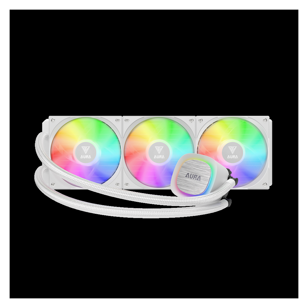GAMDIAS AURA GL360 V2 WH White Edition 360mm  RGB 3 Fanlı CPU Sıvı Soğutma(1923) 3