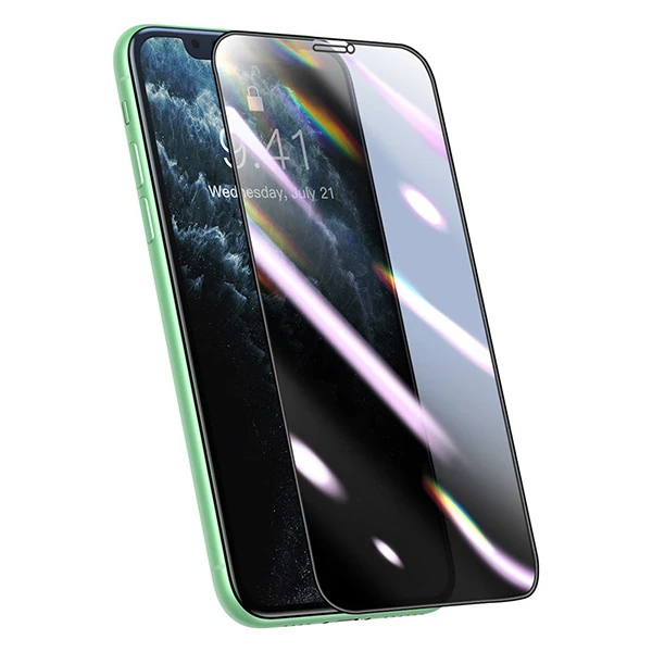 Baseus 0.25mm İPhone 11 3D Curved  Privacy Gizlili Cam Ekran Koruyucu-(1903)