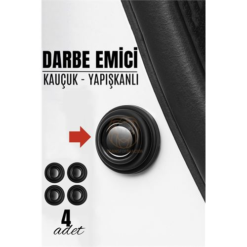HSNET Kapı Bagaj Kaput Ses Darbe Emici Kauçuk Conta 4 ADET 