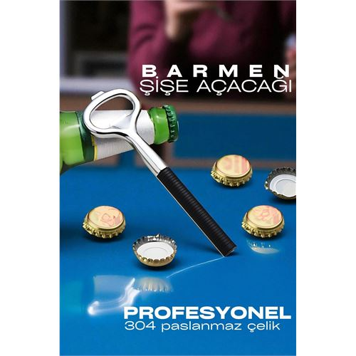 HSNET Barmen Şişe Açacağı - Profedsyonel Şişe Açacağı 304 Çelik 