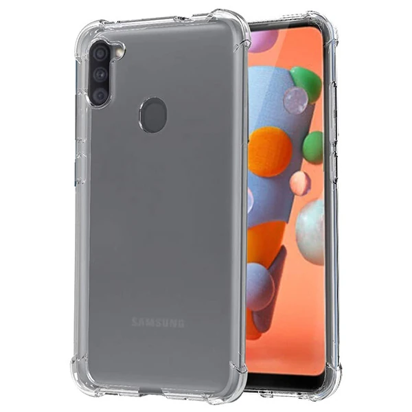 ALLY SM Galaxy M11/A11 Anti-Drop Darbe Emici Silikon kılıf Shockproof kılıf-(1903)